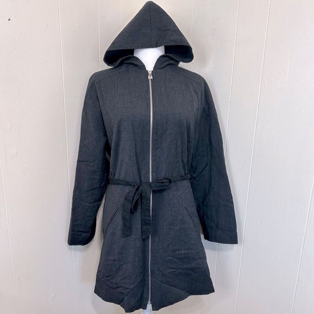 MONDI Sports Dark Gray Zip Closure Long Sleeve 100% Pure Wool Jacket Size 38=6